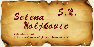 Selena Moljković vizit kartica